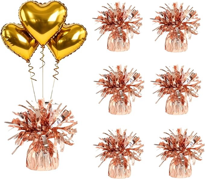 Balloon Weights Champagne Gold 6Pcs | Perfect by Unknown