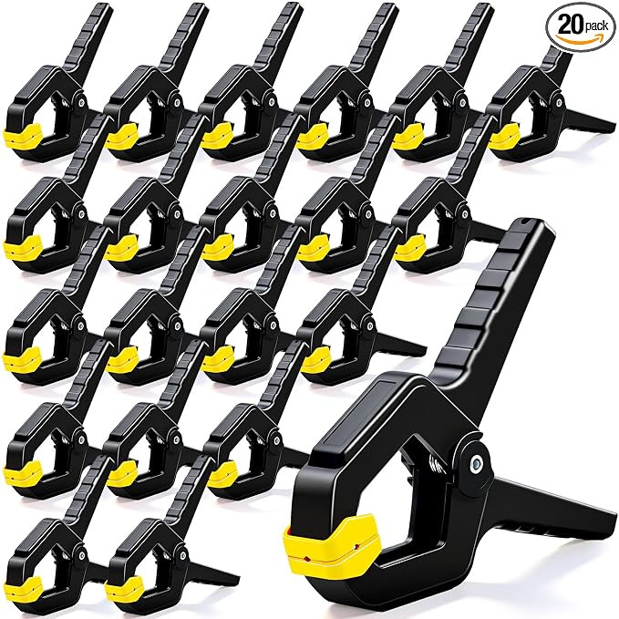 20 Pack Spring Clamps, Heavy Duty Plastic Woodworking Clamps & Multi-Use by Unknown