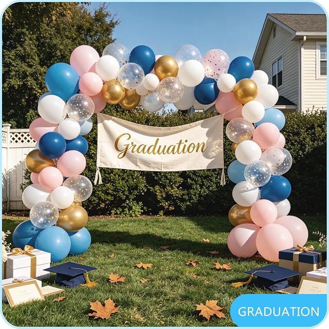 Balloon Arch Stand Kit for Party Backdrop Decoration 8.2FT & 6FT | White - Image 6