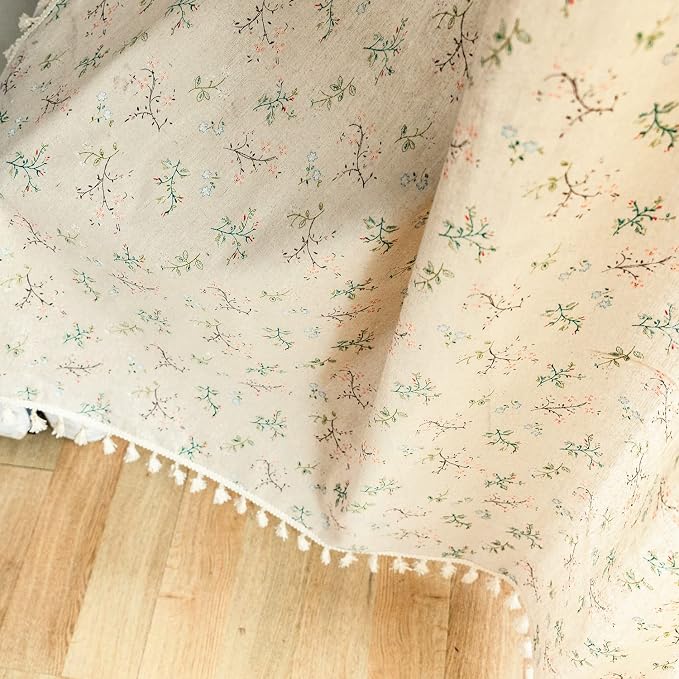 Sutuo Home Florals Boho Farmhouse Curtains, Semi-Blackout Drape Bohemian Window - Image 7
