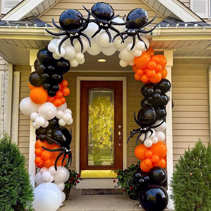 33inch Spider Foil Balloons Halloween Balloons Spider Party Decorations | Black - Image 3