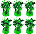 6 Pack Green Balloon Weights Metallic Holder Anchors Balloon Holder Weights by Unknown