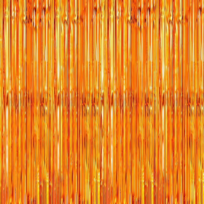 Crosize 4 Pack 3.3 x 9.9 ft Foil Fringe Streamer Backdrop, by Crosize