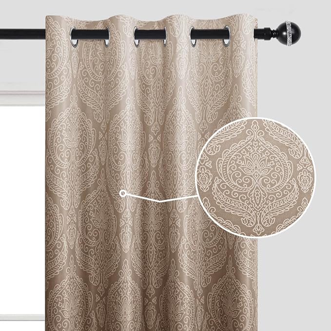 DWCN 100% Blackout Curtains for Bedroom 54 Inch Long - Image 4