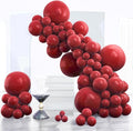PartyWoo Burgundy Balloons 120pcs Dark Chestnut Red Maroon Color | 18 12 10 5 by PartyWoo