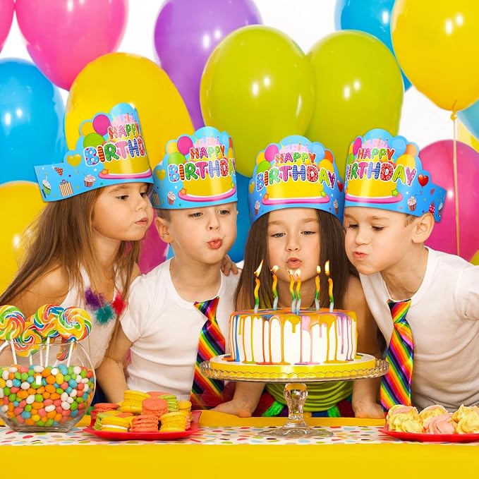 Yunsailing 36 Pcs Happy Birthday Crowns - Image 7