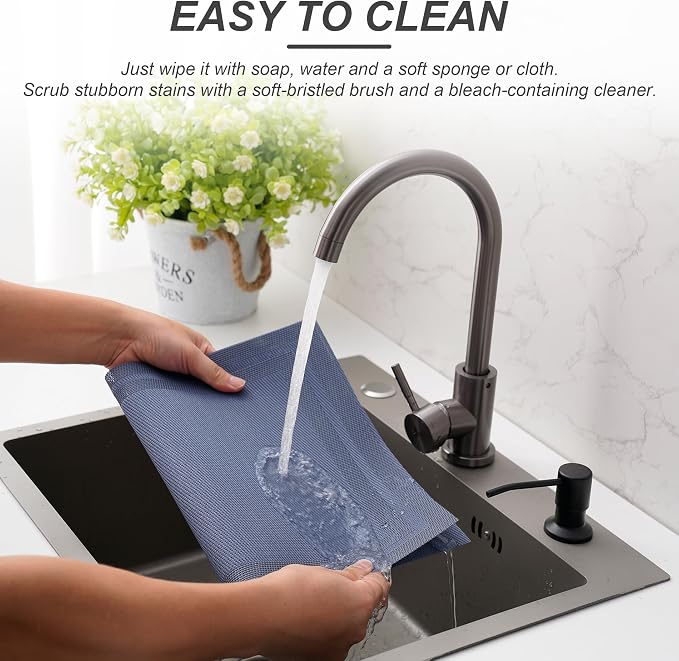 Placemats Set of 4 Washable Indoor | Outdoor Vinyl Place Mats - Image 3