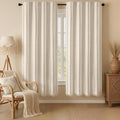 Beige 100% Boho Blackout Curtains 72 Inch 2 Panels by Unknown