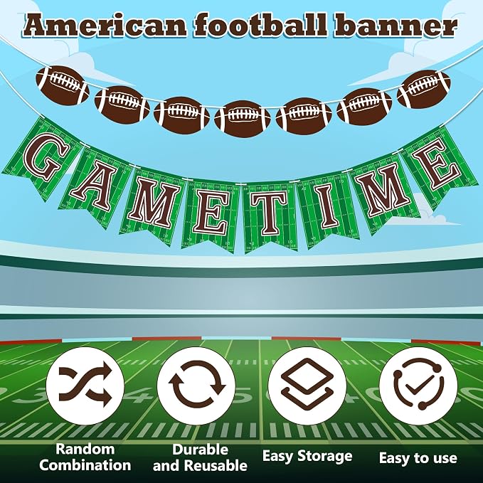 OHOME Football Party Decorations - Image 4