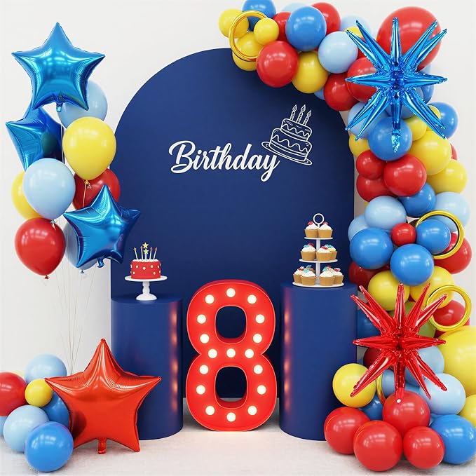 RUBFAC Carnival Balloons Garland Arch Kit, Canival Circus Balloons - Image 6
