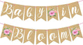 Baby in Bloom Banner Floral Baby Shower Banner Flower Bady Shower Party by Adecortalk