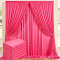 30 ft x 10 ft Wrinkle Free Fuchsia Backdrop Curtain by Outpain