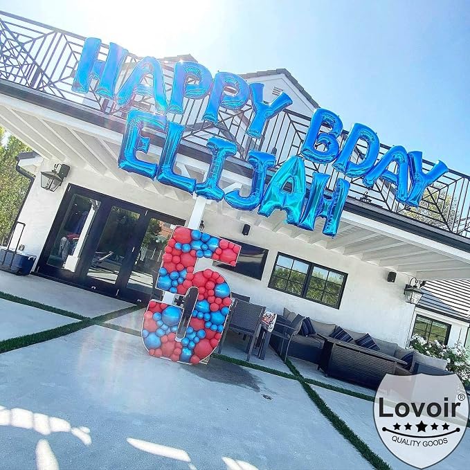 Lovoir 40 Inch Large Blue Letter Y Balloons Big Size Jumbo Mylar Foil Helium - Image 5