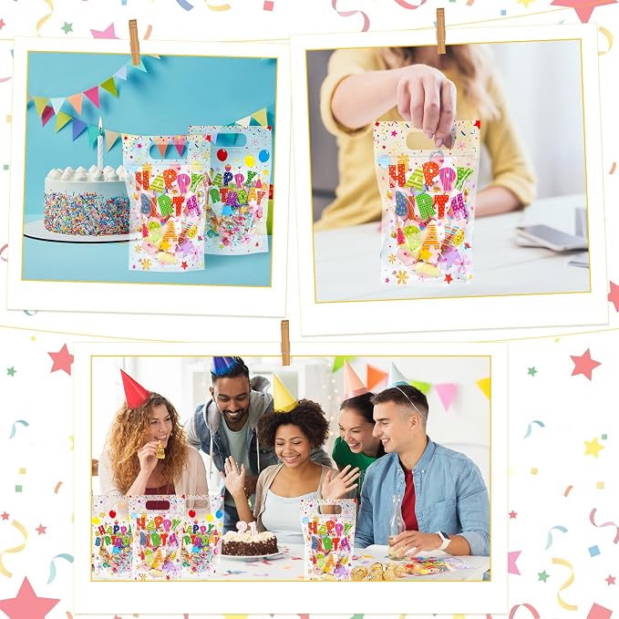 Fuutreo 12 Pcs Happy Birthday Bags Birthday Gift Pouches - Image 4