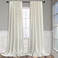 Pitalk Natural Linen Blend Back Tab Sheer Curtains 90 Inches Long by Pitalk
