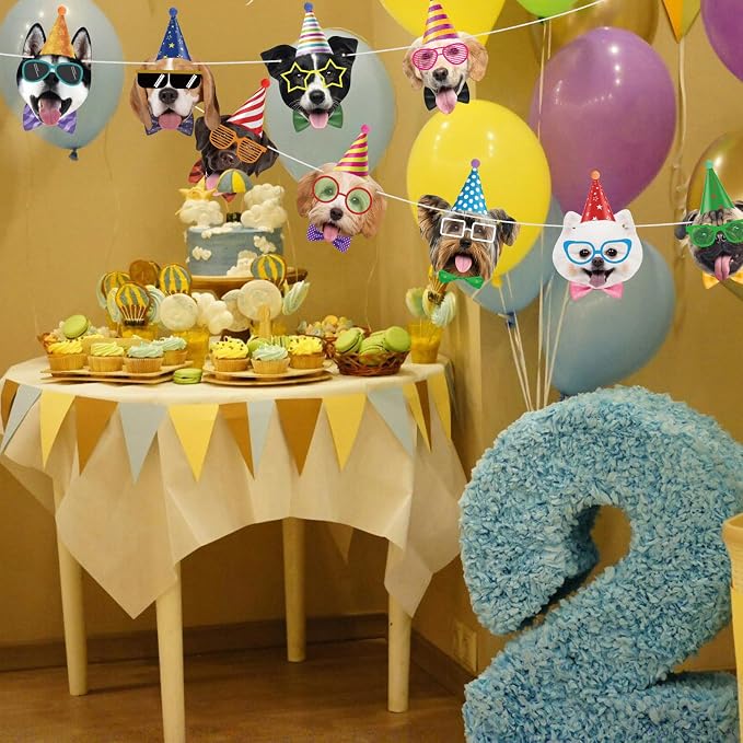 Hooqict Dog Birthday Banner Puppy Themed Party Decorations - Image 4