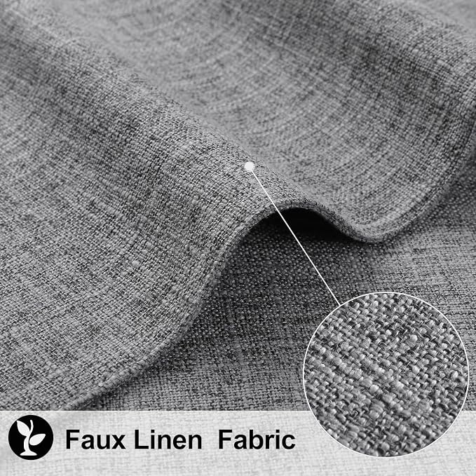 Faux Cotton Linen Placemats Set of 4, Cloth Washable Farmhouse Dining Table Mats - Image 2