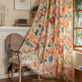 Floral Rod Pocket Semi Sheer Bedroom 96 Inch Curtains 2 Panel Set | Living Room by ENJOYBRIDAL