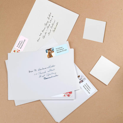 Customized Personalized Winter Holiday Address Labels - Made in The USA by Kenco (500 Labels, Winter)