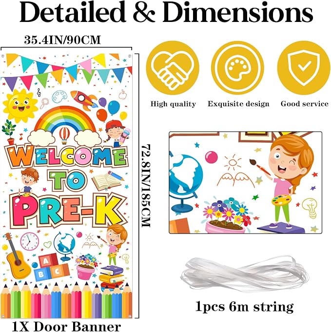 Welcome to Pre-K Door Banner - Image 2