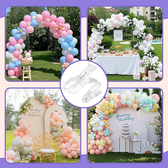 succulentlovers 22 Pcs Balloon Arch Clips, Lightweight Balloon Arch Clamping - Image 6