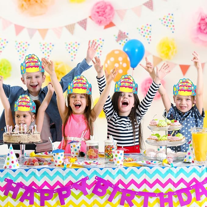 Pack of 36 Birthday Crowns for Kids - Image 6