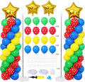 Adventure Game Balloon Column Stand Kit Set of 2, Video Game Party Decorations by KIRINDECORATION