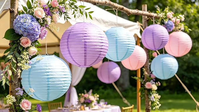 ZOOYOO 10Pcs Paper Lanterns, Baby Shower, Theme Party Garden Home Decor - Image 5