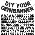 DIY Banner Kit with Letters Glitter Banner Letters Customizable Birthday by mifengda