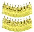 MECCANIXITY 20Pcs Shiny Tassel Garland Banner Tissue Paper by MECCANIXITY