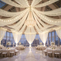 12 Panels Beige Ceiling Curtains by Unknown