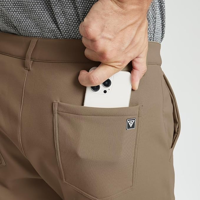 M MAELREG Golf Fleece Lined Pants Men Softshell Water-Resistant Workout Casual Outdoor Hiking Insulated Winter Pants for Men