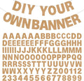 DIY Banner Kit with Letters Glitter Banner Letters Customizable Birthday by mifengda