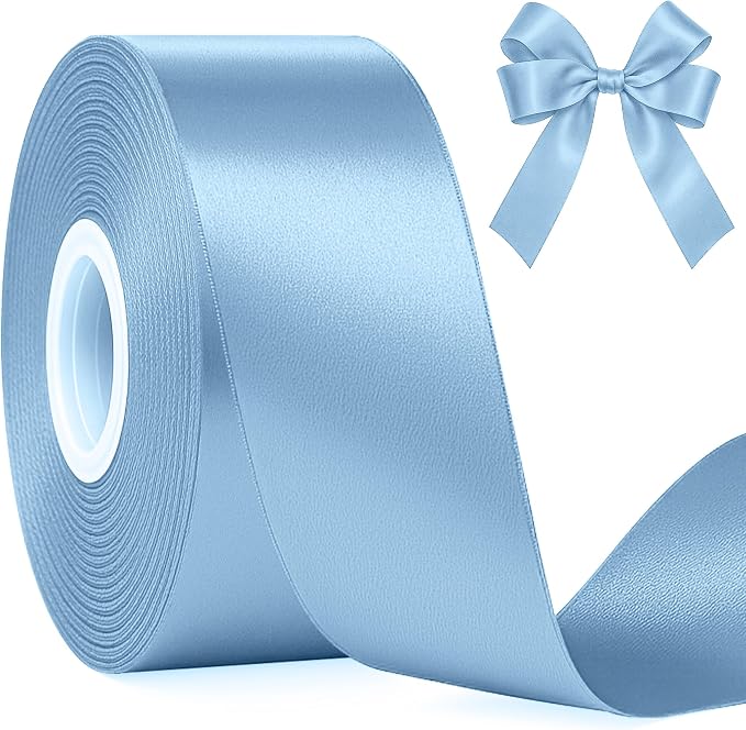 30Yards 1 1/2In Sky Blue Ribbon by Fullive