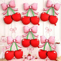 6pcs Cheery Bow Foil Balloons by Hapmori