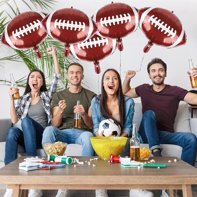 American Football Balloons 12pcs 20 inches Rugby Ball Balloon Football Party - Image 6