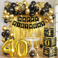 Gold 40th birthday decorations for men by jenmir