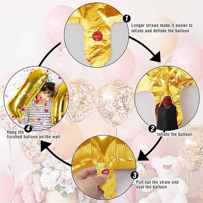 40 inch Number Balloon 0-9 Black Large Number 12 Balloons, Digital Balloons - Image 8