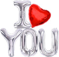 KatchOn Silver I Love You Balloons 40 Inch, Valentines Day Decorations | Foil by KatchOn