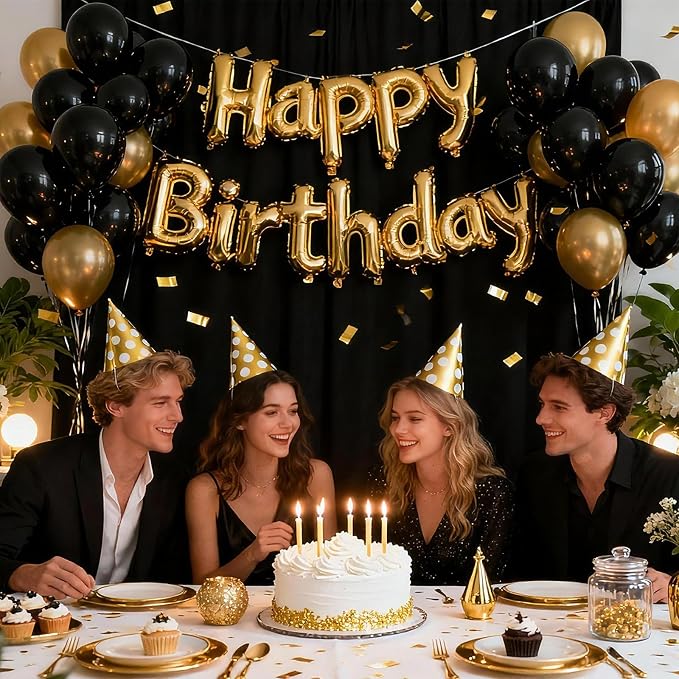 Patimate Latex Matte Black Balloons 100pcs 12 Inch | Black Balloons - Image 2