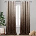 DWCN Brown Room Darkening Blackout Curtains by DWCN