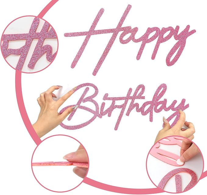 Happy Birthday Sign for Backdrop - Image 4