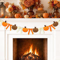 Fall Thanksgiving Felt Pumpkin & Bow Garland by Lairyan