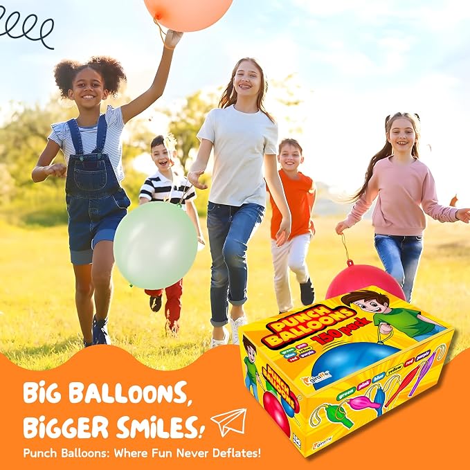 Giraffe 150 Pack Punch Balloons Easters Basket Stuffers - Image 7