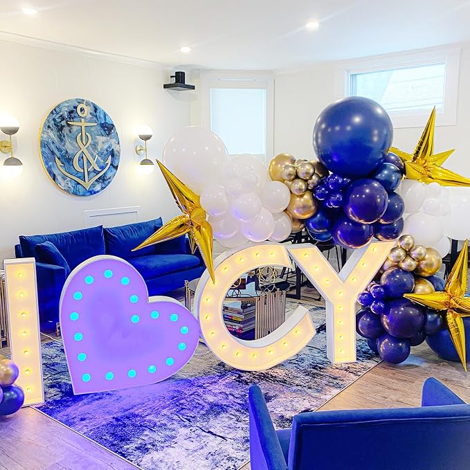 Voircoloria 66pcs Navy Blue Dark Blue Latex Party Balloons, 12inch | - Image 7