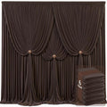 6 Panels Brown Backdrop Curtains by Tao-GePartyDecorations