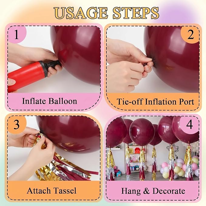 6 Set 36 Inch Giant Balloons - Image 6