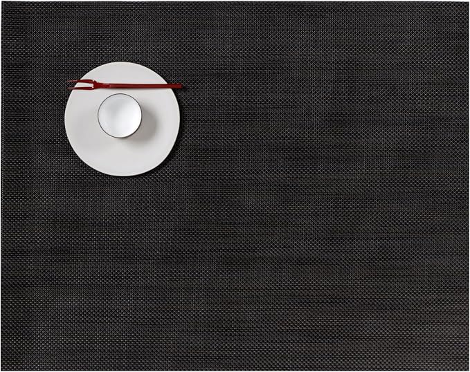Chilewich Mini Basketweave Placemats, Woven Rectangle Placemats Set of 4 | Easy by Chilewich
