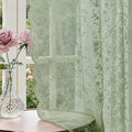 Anmao Vintage Lace Sheer Curtains 45 Inches Long by Anmao