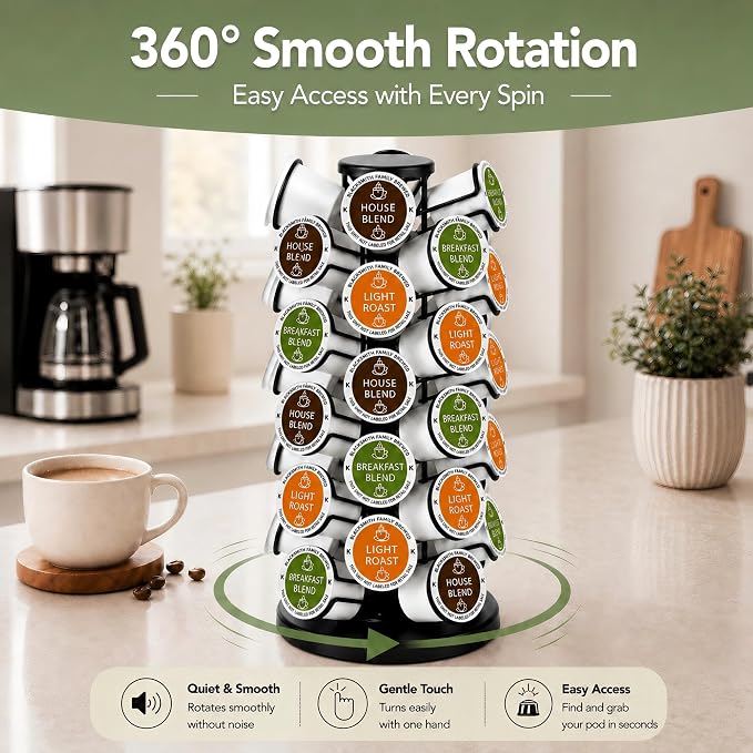 Coffee Pod Holder for 40 Pods, K Cup Holder Organizer - Image 3